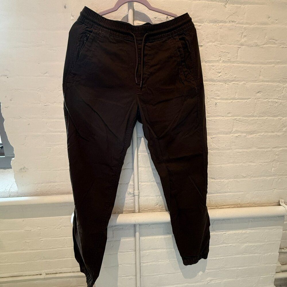 Abercrombie Brown Stretch Jogger Pants - Medium